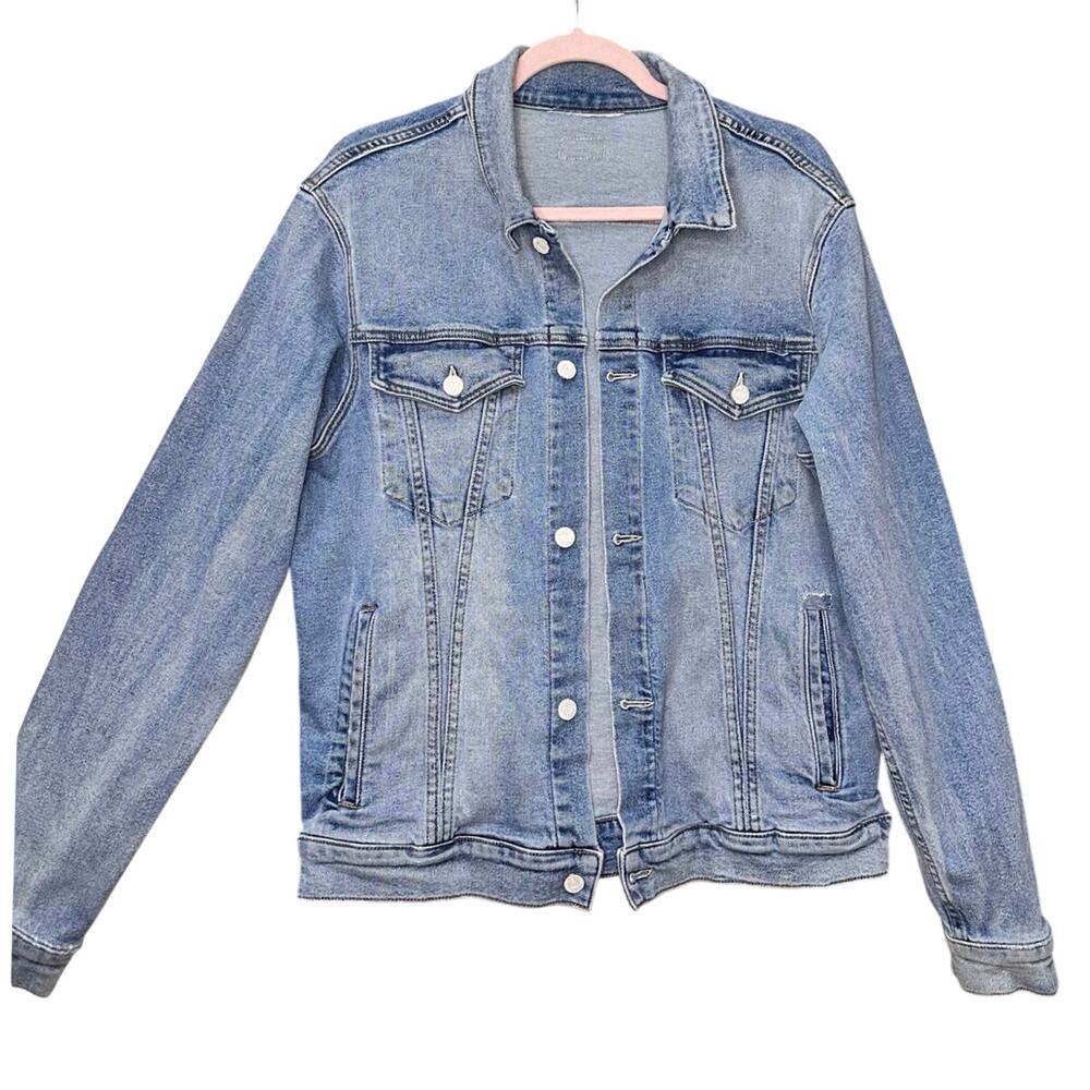 MOTHER Denim Jacket Big Brother Jacket No Boundaries Wash Size Large 6002-344